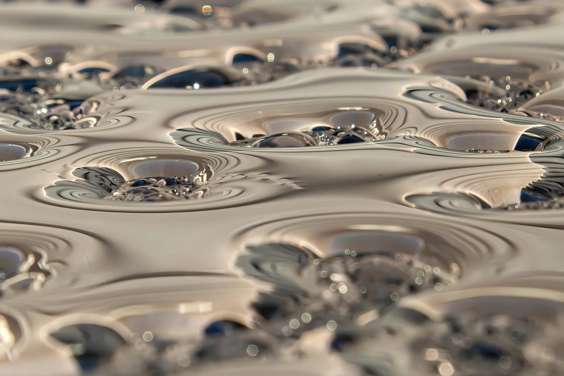Clear water in motion as a metaphor for internal harmony